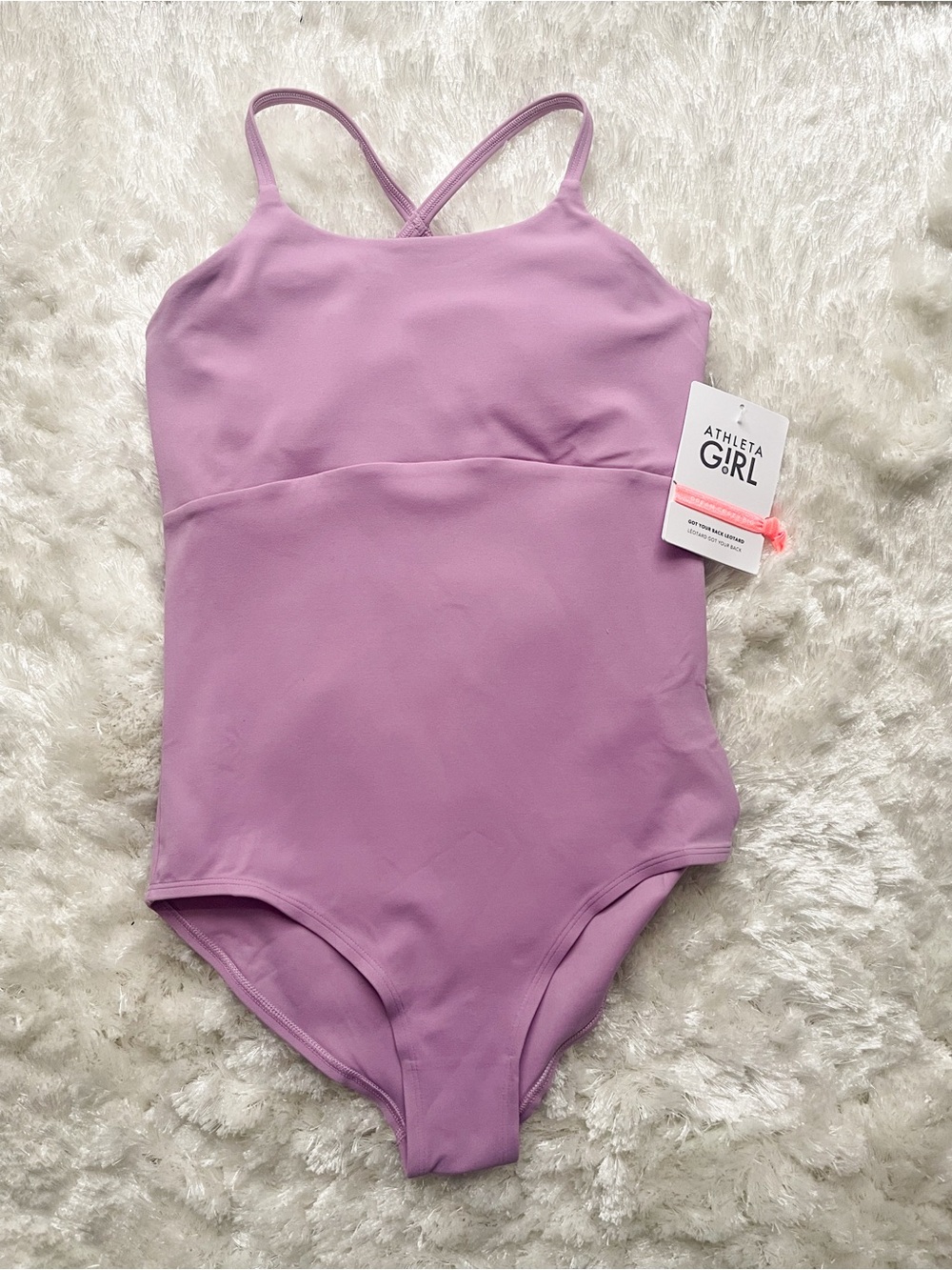 Athleta Girl Lavender Got Your Back Leotard with Cross Back Straps